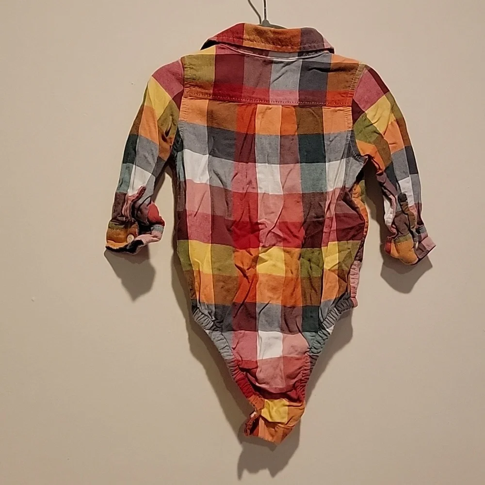Baby Gap 12- 18 months plaid shirt Baby Boy Shirt Long Sleeve Dress Shirt One